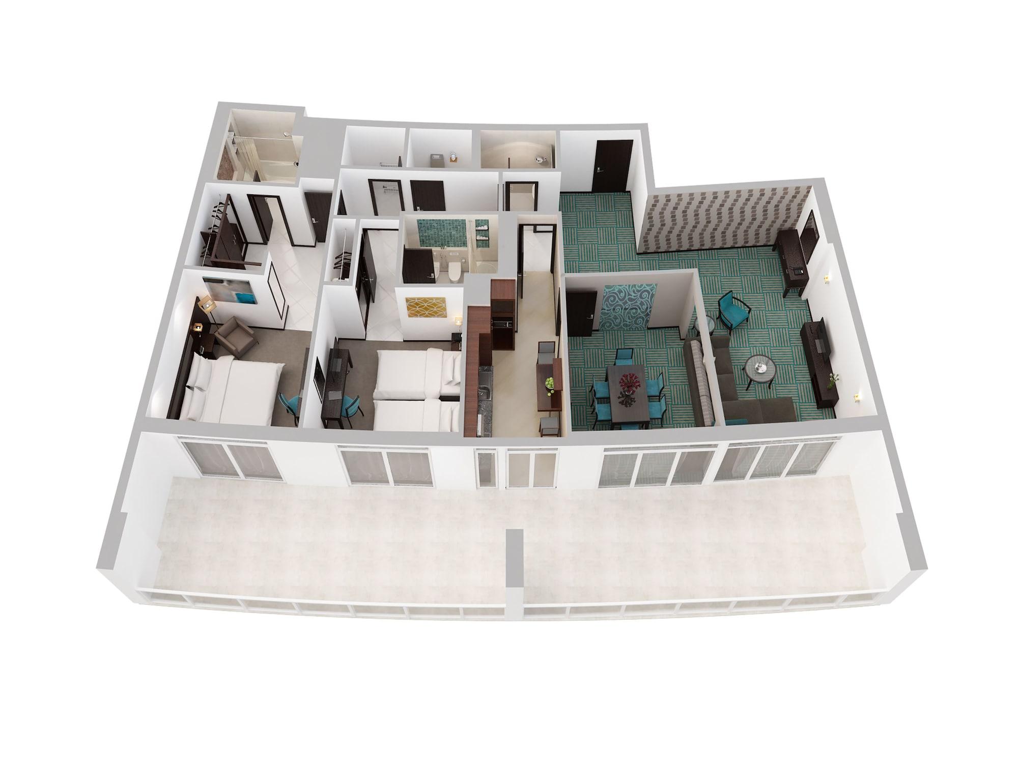 Flora Creek Deluxe Apartments, Apart-hotel Dubai